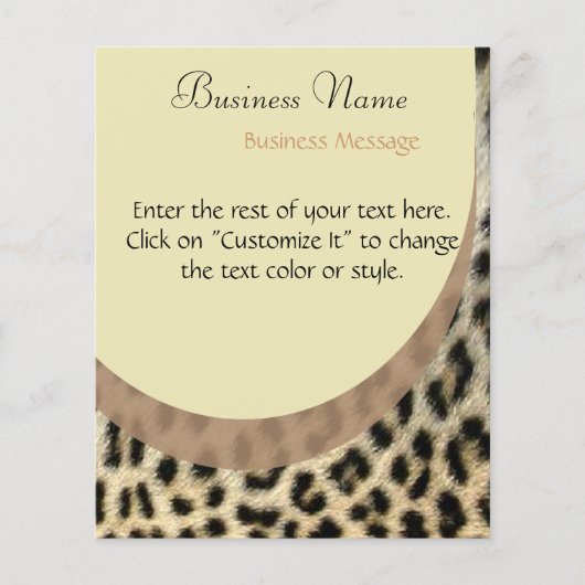 Leopard Print Flyer (Vorne)