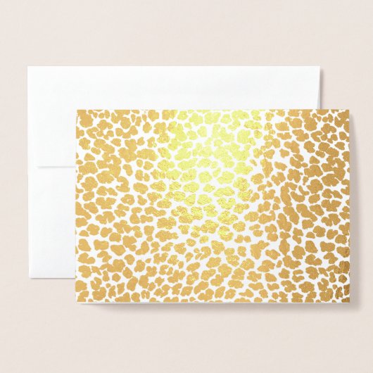 Leopard Print Foil Card Folienkarte (Vorderseite mit Umschlag)