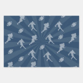 Leopard Print & Football Game Day Pattern Geschenkpapier Set (Vorderseite 2)