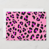 Leopard Print Foto - Geburtsankündigung Ankündigung (Rückseite)