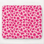Leopard Print - Fuchsia und hellrosa Mousepad (Vorne)