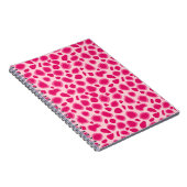 Leopard Print - Fuchsia und hellrosa Notizblock (Rechte Seite)