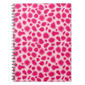 Leopard Print - Fuchsia und hellrosa Notizblock (Vorderseite)