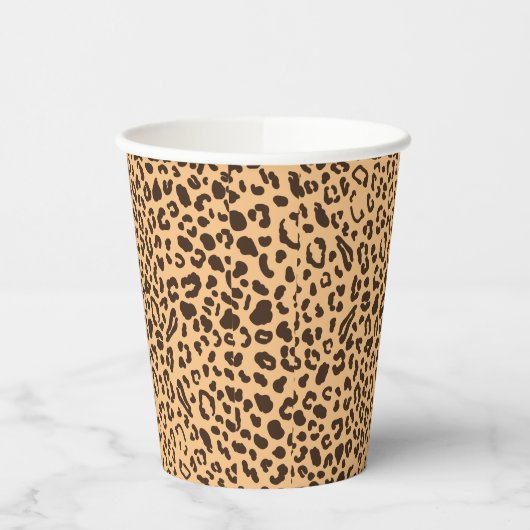 Leopard Print Fun Paper Cups Pappbecher (Links)