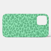 Leopard Print Fur Medium Türkis Farbe Case-Mate iPhone Hülle (Rückseite (Horizontal))