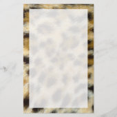 Leopard Print Fur Texture Design Custom Stationier Briefpapier (Vorderseite)