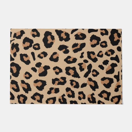 Leopard Print Fußmatte (Vorderseite)