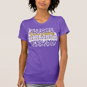 Leopard Print & Gears - SwanValley VikingBots - T-Shirt