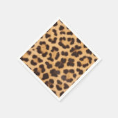 Leopard Print Gemustert Picnic oder Party Napkins Serviette (Ecke)