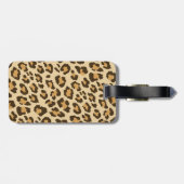 Leopard Print Gepäckanhänger (Rückseite horizontal)