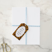 Leopard Print Geschenkanhänger (Mit Garn)