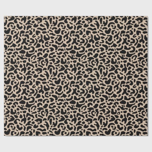 Leopard Print Geschenkpapier (Flach)