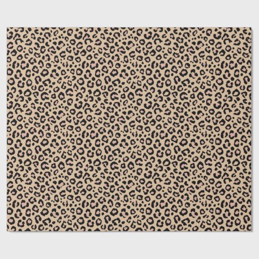 Leopard Print Geschenkpapier (Flach)
