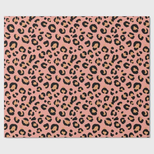 Leopard Print Geschenkpapier (Flach)