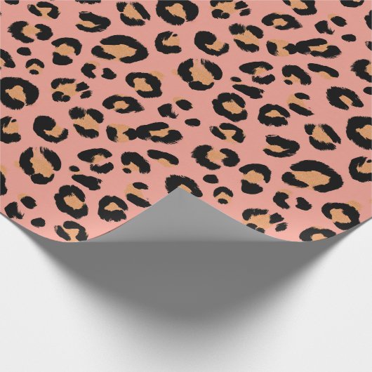 Leopard Print Geschenkpapier (Ecke)