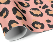 Leopard Print Geschenkpapier (Rolleneckpunkt)