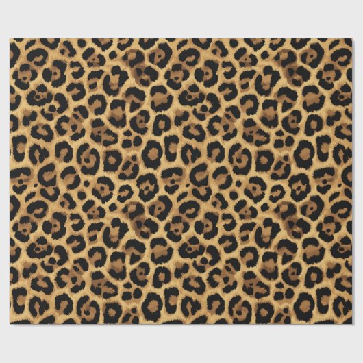 Leopard Print Geschenkpapier (Flach)