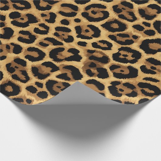 Leopard Print Geschenkpapier (Ecke)