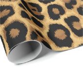 Leopard Print Geschenkpapier (Rolleneckpunkt)