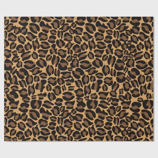Leopard Print Geschenkpapier (Flach)