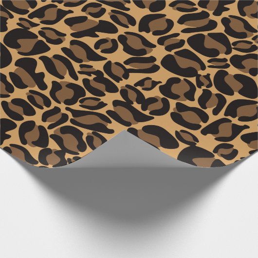 Leopard Print Geschenkpapier (Ecke)