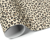 Leopard Print Geschenkpapier (Rolleneckpunkt)