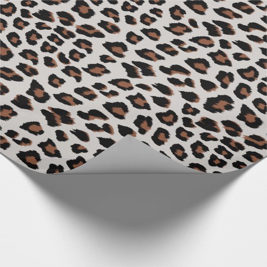Leopard Print Geschenkpapier (Ecke)