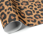 Leopard Print Geschenkpapier (Rolleneckpunkt)
