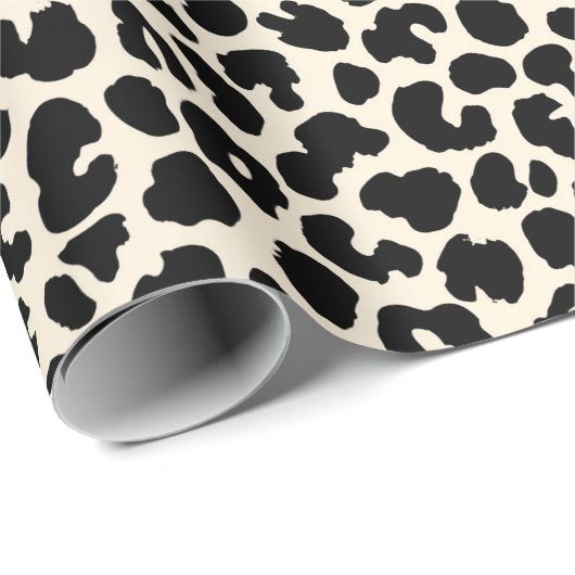 Leopard Print Geschenkpapier (Rolleneckpunkt)