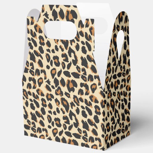 Leopard Print Geschenkschachtel (Offen)