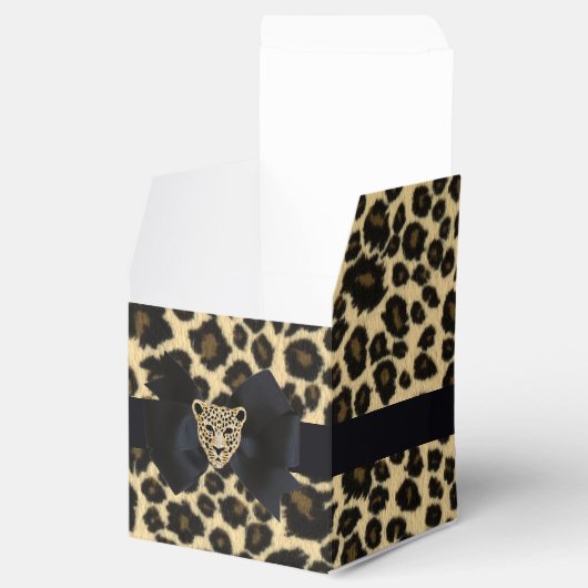 Leopard Print Geschenkschachtel (Geöffnet)
