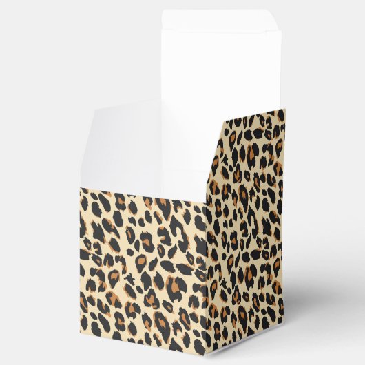 Leopard Print Geschenkschachtel (Geöffnet)