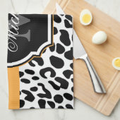 Leopard Print Geschirrtuch (Viertel Falte)