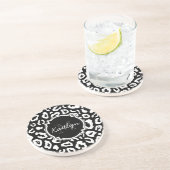 Leopard Print Getränkeuntersetzer (Seite)