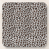 Leopard Print Getränkeuntersetzer (Vorderseite)