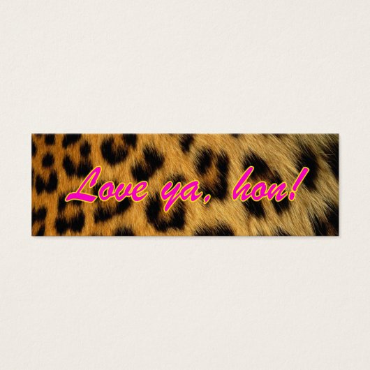 Leopard Print Gift Tags (Vorderseite)