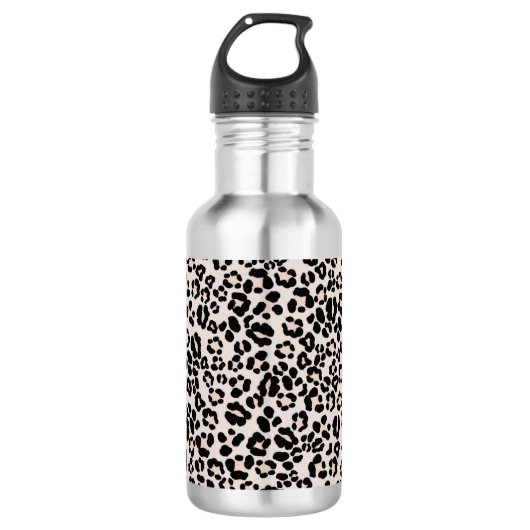 Leopard Print Glam #1 - Landschaft #pattern #decor Edelstahlflasche (Vorderseite)