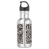 Leopard Print Glam #1 - Landschaft #pattern #decor Edelstahlflasche (Rückseite)