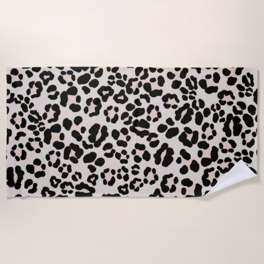Leopard Print Glam #1 - Landschaft #pattern #decor Strandtuch (Vorderseite)