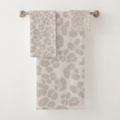 Leopard Print Glam 2 #pattern #design Badhandtuch Set (Insitu)