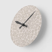 Leopard Print Glam 2 #pattern #design Runde Wanduhr (Winkel)