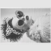 Leopard Print Glam Retro Decoupage Seidenpapier (Vorderseite)