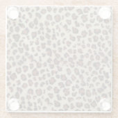 Leopard Print Glasuntersetzer (Rückseite)
