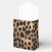Leopard Print & Gold Foil Chic Gastgeschenk Box Geschenkschachtel (Geöffnet)