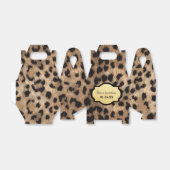 Leopard Print & Gold Foil Chic Leckerei Gastgesche Geschenkschachtel (Ungefaltet)