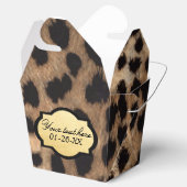 Leopard Print Gold Fox Gastgeschenk Box entfernen Geschenkschachtel (Geöffnet)