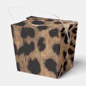Leopard Print Gold Fox Gastgeschenk Box entfernen Geschenkschachtel (Rückseite)