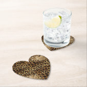 Leopard Print Gold Glitzy Sparkle Glitzer Untersetzer (Vor Ort)