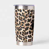 Leopard Print Gold Kisses Thermobecher (Rechts)