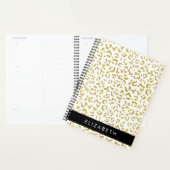 Leopard Print, Gold Leopard, Glitzer, Ihr Name Planer (Anzeige)
